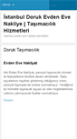 Mobile Screenshot of istanbulevdenevenakliye.net